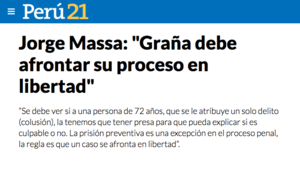 Entrevista en Perú 21